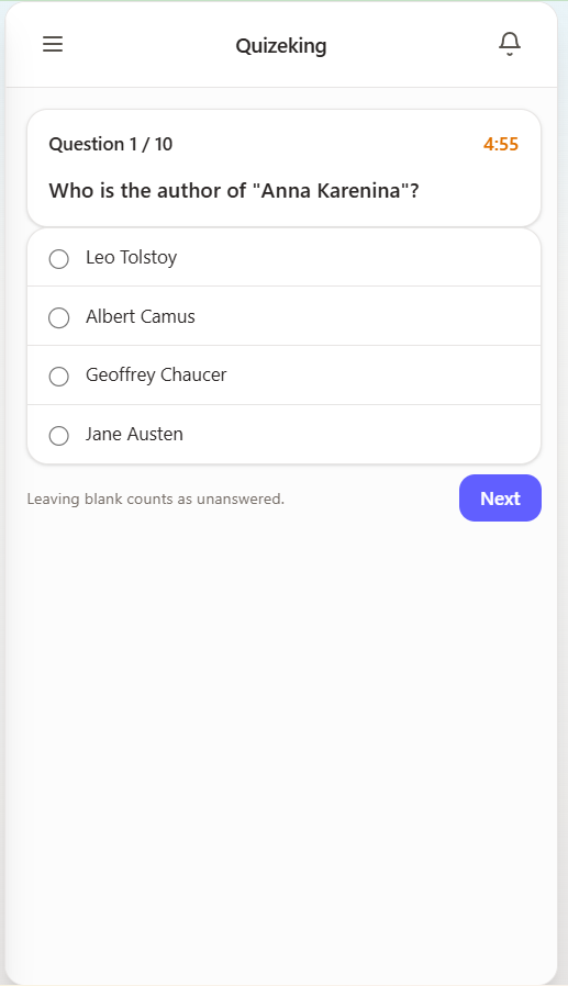 क्विज़ सूची